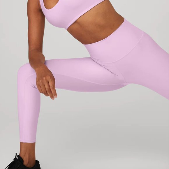 ALO Yoga Pants - ALO Yoga Airlift High Waist Leggings Sugarplum Pink
